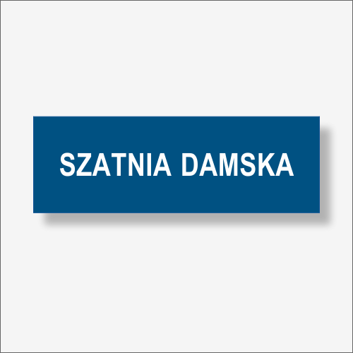 SZATNIA DAMSKA - Tabliczka na drzwi