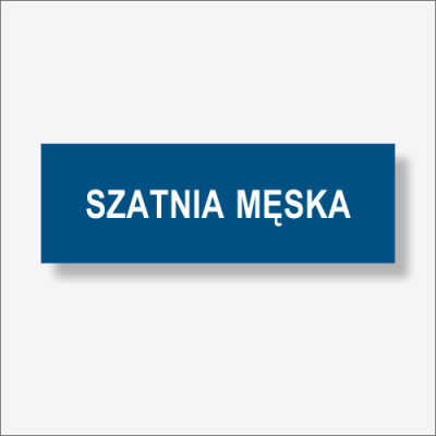 SZATNIA MĘSKA - Tabliczka na drzwi