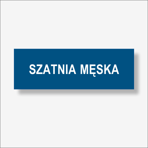 SZATNIA MĘSKA - Tabliczka na drzwi