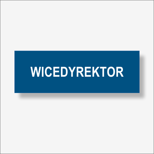 WICEDYREKTOR - Tabliczka na drzwi