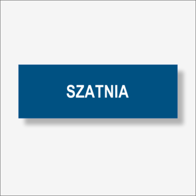 SZATNIA - Tabliczka na drzwi