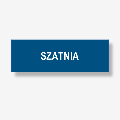 SZATNIA - Tabliczka na drzwi