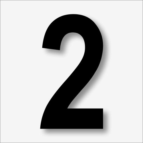 2 Cyfra z kompozytu aluminiowego Arial Narrow.png