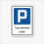 Tablica Miejsce parkingowe dla