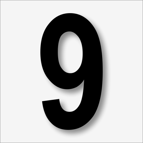 9 Cyfra z kompozytu aluminiowego Arial Narrow.png