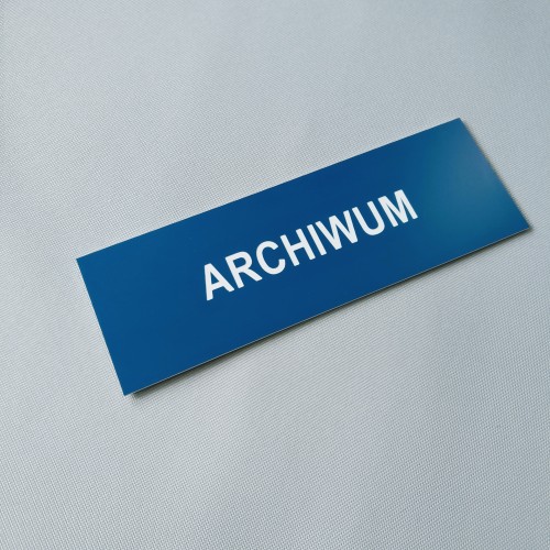 Archiwum niebieska tabliczka