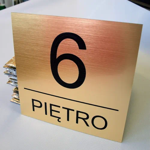 Piętro  tabliczka informacyjna