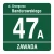 Tablica adresowa numer i ulica (ciemno zielona)