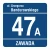 Tablica adresowa numer i ulica (niebieska)