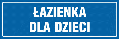 Tabliczka informacyjna AT409 -  "Łazienka dla dzieci"