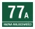 Tablica adresowa numer nazwa miejscowości (ciemnozielona)