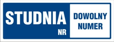 STUDNIA NUMER - TABLICA INFORMACYJNA