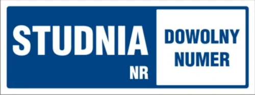 STUDNIA NUMER - TABLICA INFORMACYJNA