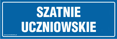 Tabliczka informacyjna AT514 -  Szatnie uczniowskie