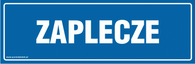 Tabliczka informacyjna AT607 - Zaplecze