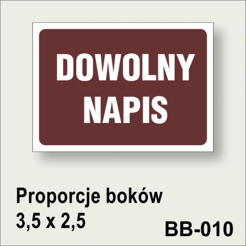 BB-010 Tablica z dowolnym napisem ciemny brąz.gif