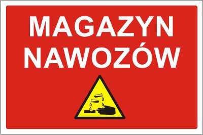 Tabliczka informacyjna Magazyn Nawozów