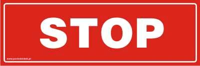 Tabliczka informacyjna Stop