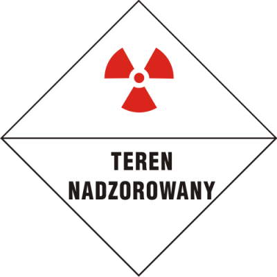 Znak AL006 - Teren nadzorowany