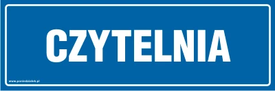 Tabliczka informacyjna AT348 - "Czytelnia"