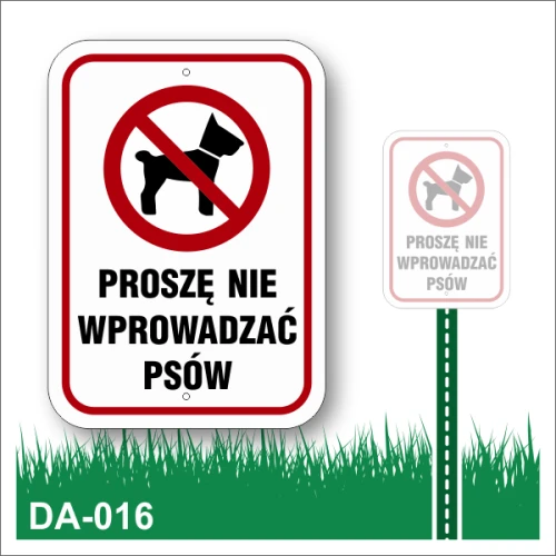 Proszę-nie-wprowadzać-psów-Tabliczka-na-trawnik