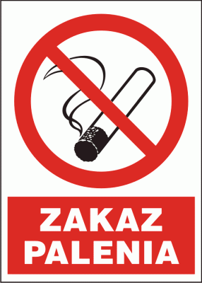 Tablica BA004 - "Zakaz palenia tytoniu"