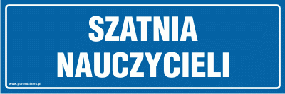 Tabliczka informacyjna AT515 -  Szatnia nauczycieli