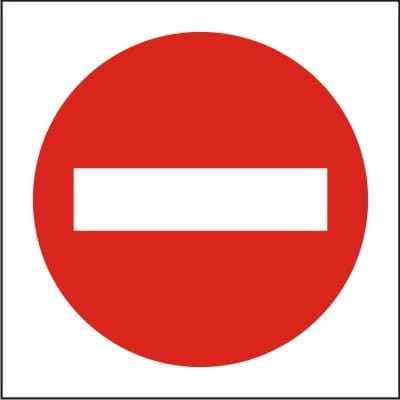 Tablica AW012 - "Zakaz wejścia"