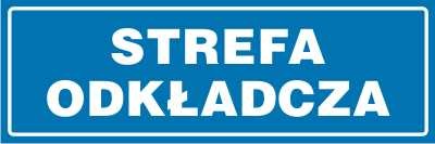 Tabliczka informacyjna Strefa odkładcza
