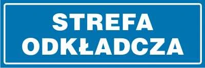 Tabliczka informacyjna Strefa odkładcza