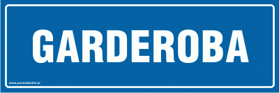 Tabliczka informacyjna AT516 -  Gaderoba