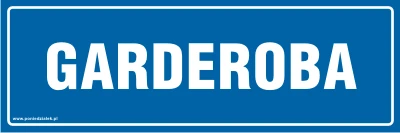 Tabliczka informacyjna AT516 -  Gaderoba