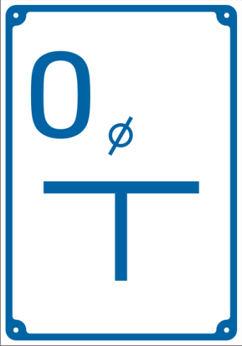 Tablica orientacyjna dla odpowietrznika - BE018