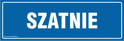 Tabliczka informacyjna AT512   Szatnie