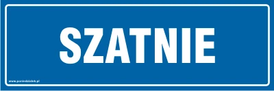 Tabliczka informacyjna AT512   Szatnie