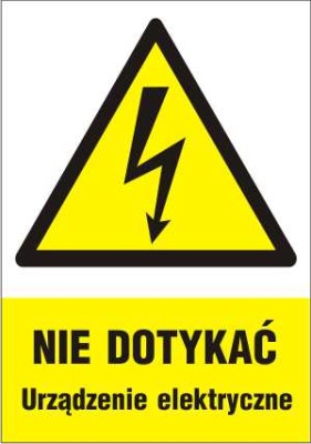 Nie-dotykać!-Urządzenie-elektryczne-znak-ostrzegawczy