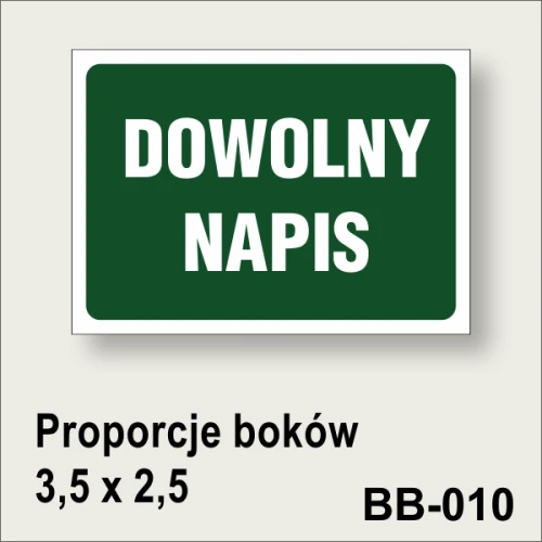 BB-010 Tablica z dowolnym napisem zielona.gif