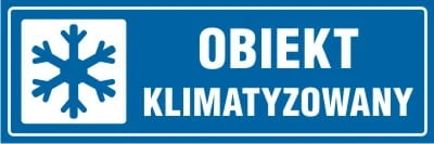 Tablica AW024 - "Obiekt klimatyzowany"