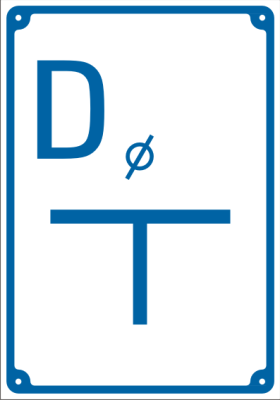 Tablica orientacyjna dla zasuwy na połączeniu - BE016