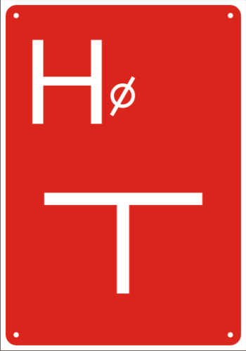 Tablica orientacyjna dla hydrantu - BE014