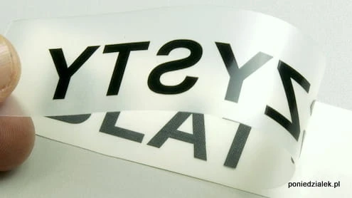 Blat czysty / blat brudny wycięty napis