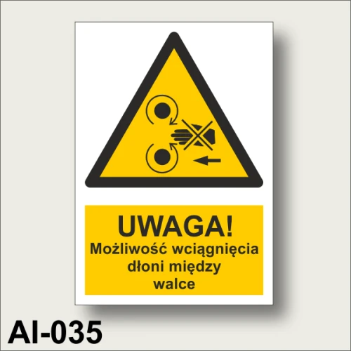 Możliwość-wciągnięcia-między-walce-znak-ostrzegawczy-BHP z napisem.gif