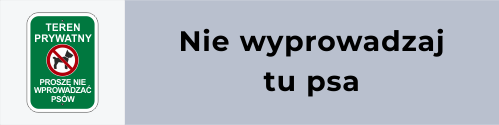 Nie wyprowadzaj tu psa